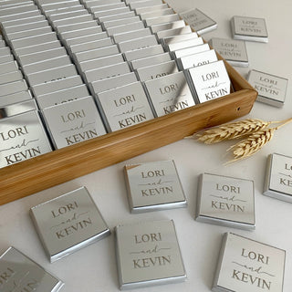 Personalised Silver or Gold Chocolate Neapolitans