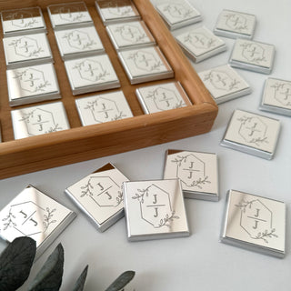 Personalised Silver or Gold Chocolate Neapolitans