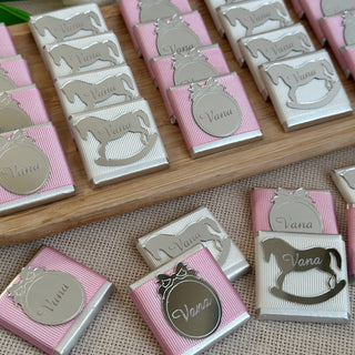 Personalized Baby Boy Chocolate, Baby Shower Party Treats, Baby Celebration Favor