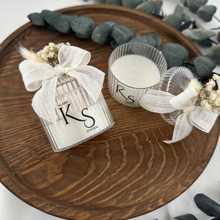 Personalized Lidded Candle Favors