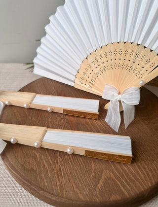 Personalized Wooden and Paper Hand Fan