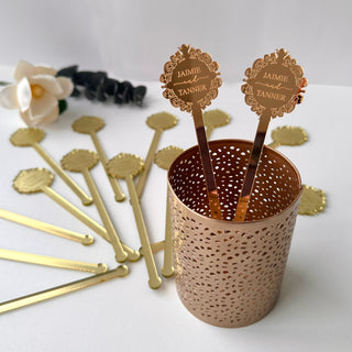 Drink Stirrers, Personalized Drink Decors, Wedding Decors, Event Table Decors