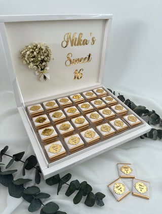 Sweet 15, Sweet 16, Quinceanera, Chocolate Gift Box