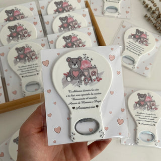 Personalized Bootle Cap Opener Magnet For Baby Shower, Baby Girl Favors