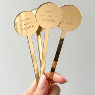 Drink Stirrers, Personalized Drink Decors, Wedding Decors, Event Table Decors