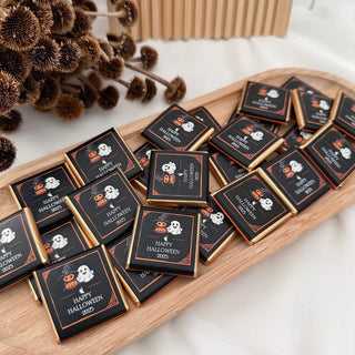Halloween Personalized Mini Chocolates – Custom Favors for Parties & Trick or Treat