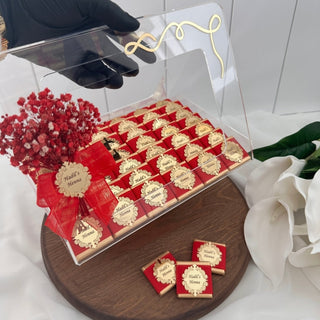 Henna Night Chocolate in Acrylic Bag, Bridal Party, Mehndi Night, Bachelorette Party Favors