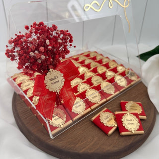 Henna Night Chocolate in Acrylic Bag, Bridal Party, Mehndi Night, Bachelorette Party Favors