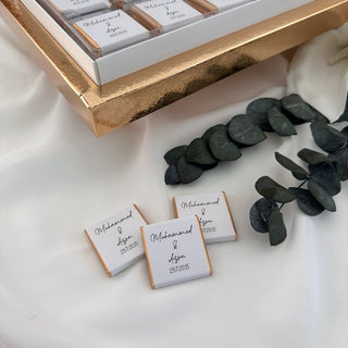 Personalized Chocolate Box with Pearls & Crystals