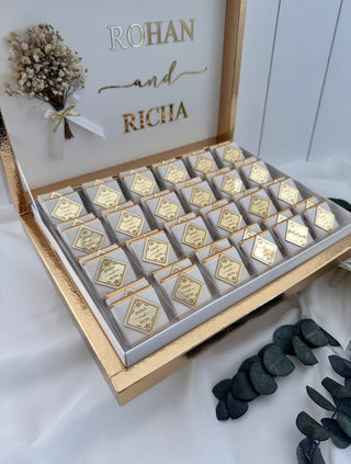 Premium Favors Chocolate White Gift Box