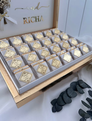 Premium Favors Chocolate White Gift Box