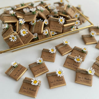 Personalized Chocolates For Guests - Daisy