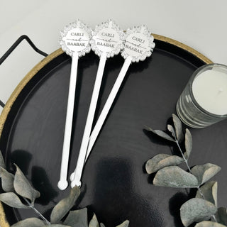 Drink Stirrers, Personalized Drink Decors, Wedding Decors, Event Table Decors