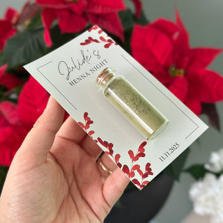 Henna Night and Mehndi Night Favors With Personalized Card