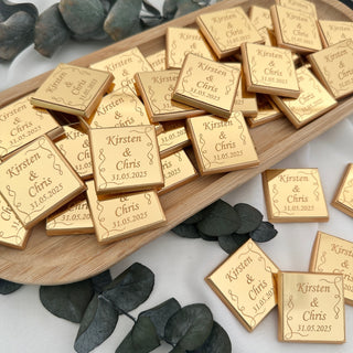 Personalised Acrylic Name Tag Chocolate Neapolitans