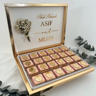 Premium Favors Chocolate White Gift Box