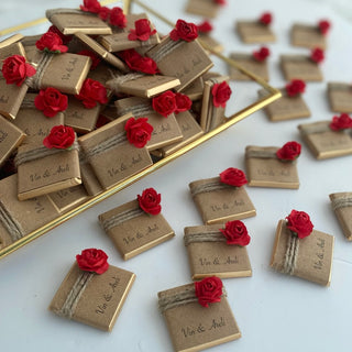 Personalised Flower Head Chocolate Neapolitans