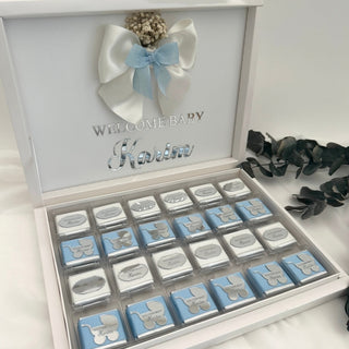 Premium Favors Chocolate Gift Box For Baby Lilac
