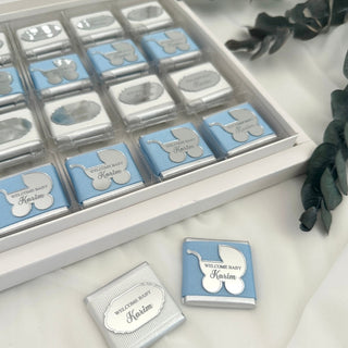 Premium Favors Chocolate Gift Box For Baby Lilac