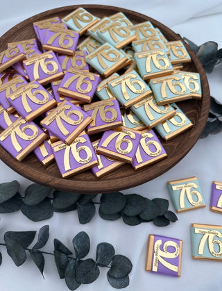 Personalised Anniversay, Birthday or Celebration Favors Chocolate