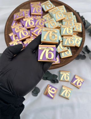 Personalised Anniversay, Birthday or Celebration Favors Chocolate