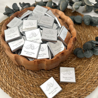 Personalised Silver or Gold Chocolate Neapolitans