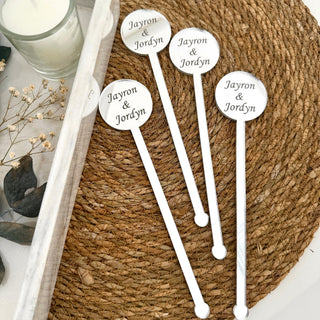 Drink Stirrers, Personalized Drink Decors, Wedding Decors, Event Table Decors