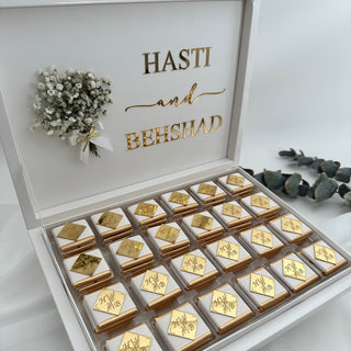 Premium Favors Chocolate White Gift Box