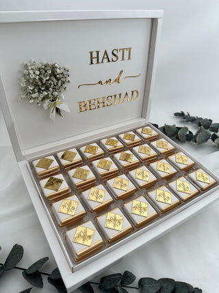 Premium Favors Chocolate White Gift Box