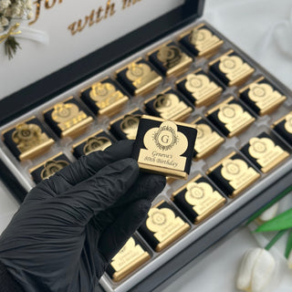 Anniversary Celebration Treats Chocolate, Gift Personalized Chocolate Box