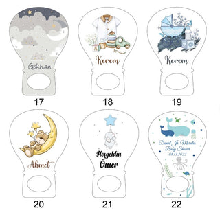 Personalized Bootle Cap Opener For Baby Shower