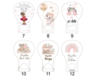 Personalized Bootle Cap Opener Magnet For Baby Shower, Baby Girl Favors